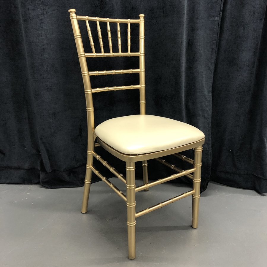 Krzesło Chiavari drewniane złote